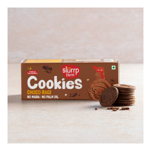 Slurrp Farm No Maida No Refined Sugar Choco Ragi Multigrain Cookies