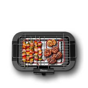 Electric Barbeque Grill Set, Smokeless BBQ, Portable Non-Stick Electric Tandoor