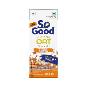 So Good Plant Based Oat Beverage Caramel Flavour 200 mL