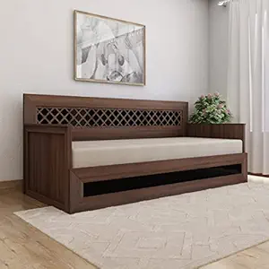 Sofabed Deal Helios Lewis Anne Brown Wooden Convertible 200cm Rs 32599 Amazon