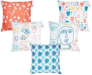 Deal Solimo Artulo Cushion Covers Set of 5