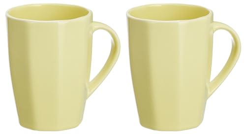 Solimo Ceramic Coffee Mugs Set of 2 Yellow 380ml Rs. 252