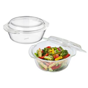 Solimo Glass Casserole Set of 2