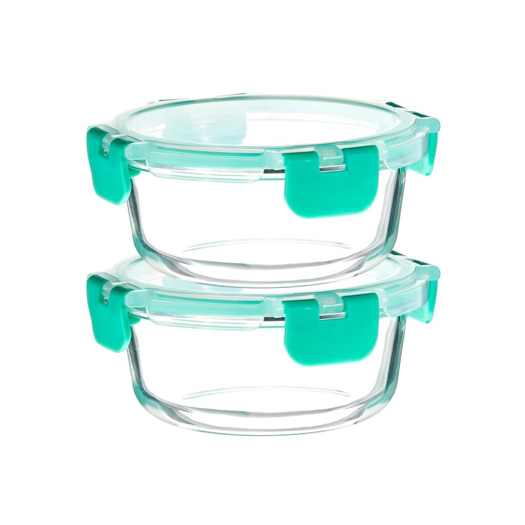 Solimo Glass Containers Set of 2