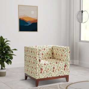 Solimo Halley 1 Seater Sofa Fabric Multicolour