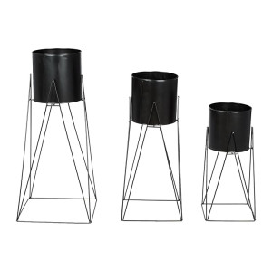 Solimo Metal Planters Pot Holder with Plant Stand Set