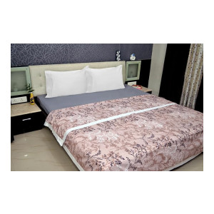 Solimo Single Microfiber Quilt (100% Microfiber, 120 GSM)