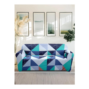 Solimo Polyester Stretchable Printed Abstract Sofa Cover (3 Seater)