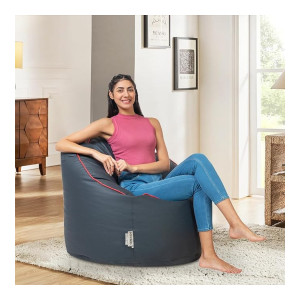 Amazon Brand Solimo Premium Faux Leather Muddha Bean Bag