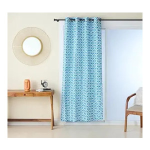 Solimo Premium Polyester Cotton Curtains | 135 GSM | 7 FT