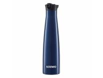 Deal Solimo Stainless Steel Sleek Bottle 600ml Navy Blue Rs. 586