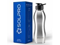 Deal Solpro Bolt Sporty 1000mL Stainless Steel Bottle for Office School Travel Gym