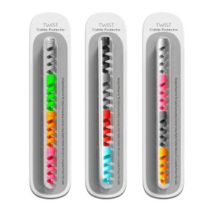 Sounce Spiral Cable Protector Data Cable Saver Set of 3