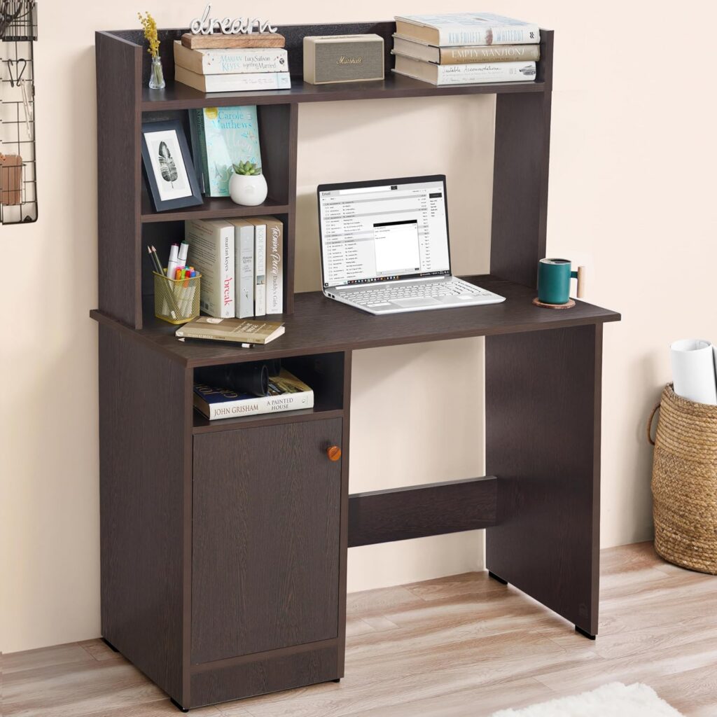 Space Wooden Study Table with Hutch & Storage Rs. 4549 (Apply ₹250 Coupon)