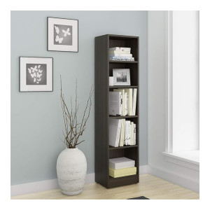 Spacewood William Fumed Oak Book Case with 5 Shelves