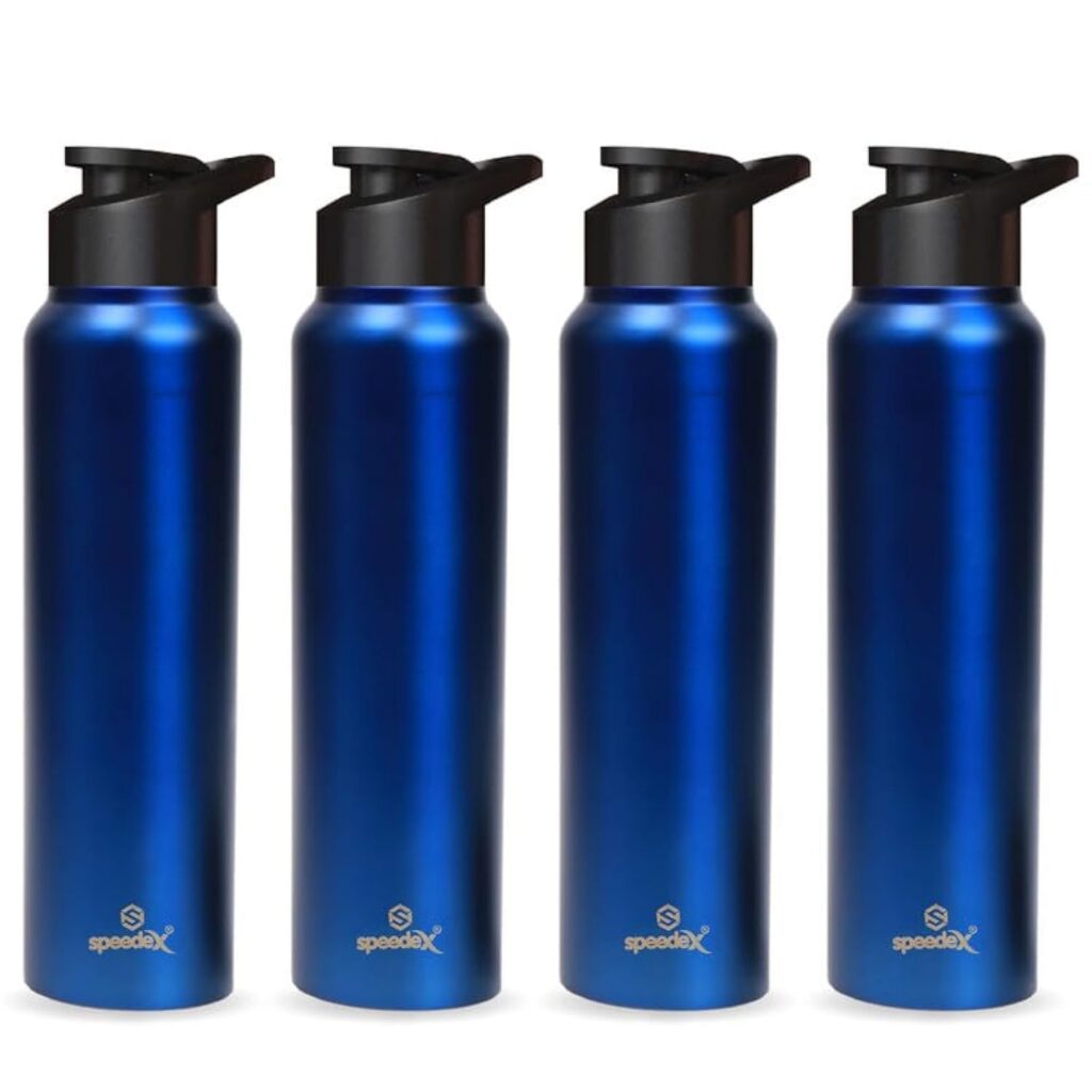 Deal Speedex Stainless Steel Water Bottle 1 Litre Combo 4 Pack Rs. 991