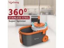 Spin Floor Mop Set 12L with Bucket Microfiber Refills Rs.577 @ Amazon