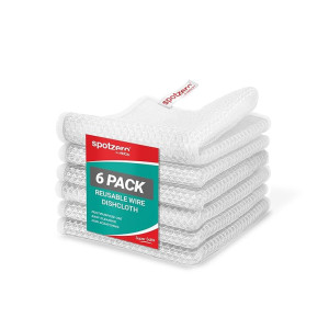 Spotzero By Milton Non-Scratch Wire Dish Cloth (Pack of 6)