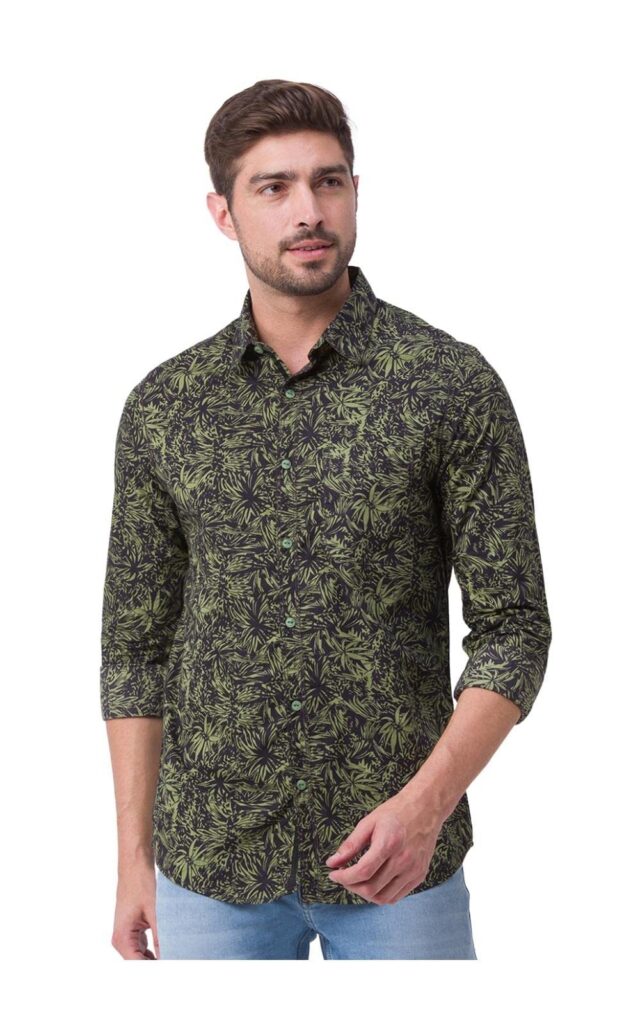 Spykar Men’s Cotton Printed Shirt Size L