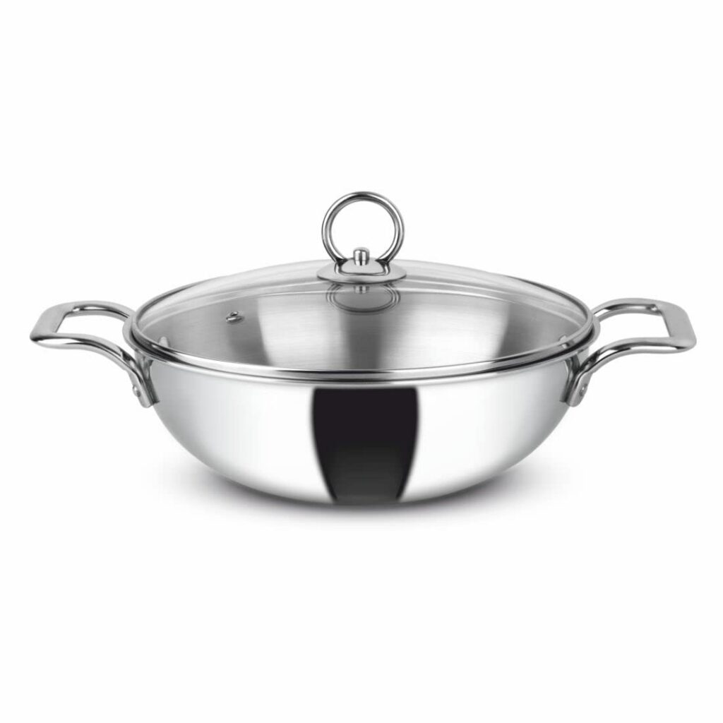Deal Orange Triply Kadai 4.5L