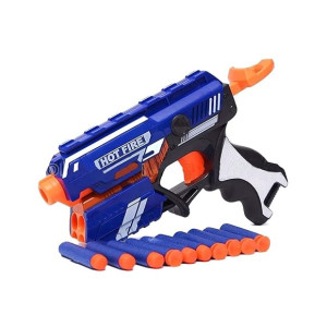 Storio Blaze Storm Hot Fire Soft Bullet Gun Toy with 10 Safe Foam Bullets