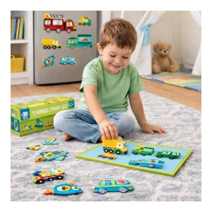 Storio Magnetic Vehicle Learning Toy for Kids 2-4 Years