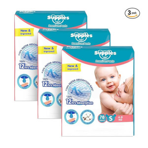 Amazon Brand – Supples Premium Baby Diaper Pants (Small, 4-8 Kg)