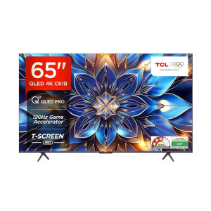 TCL 164 cm (65 inches) 4K Ultra HD Smart QLED Google TV 65C61B