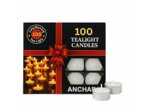 Deal Anchara 100 pcs Tea Light Candles 1.5 Hours Burn Time Unscented Rs.349 Amazon