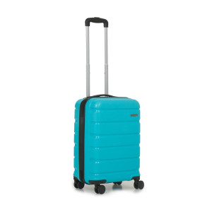 TEAKWOOD LEATHERS Unisex 8 Wheels Hard Cabin Trolley Bag