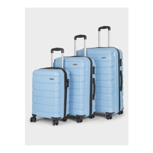 Teakwood Leathers India Set of 3 Trolley Bags