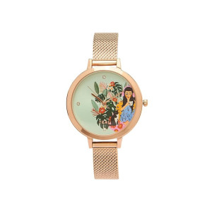 TEAL BY CHUMBAK Round Dial Analog Watch for Women