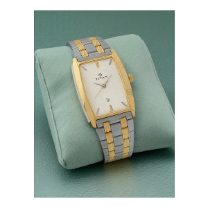 Titan Quartz Analog Silver Dial Watch For Men