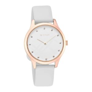 Titan Women’s White Dial Analog Watch