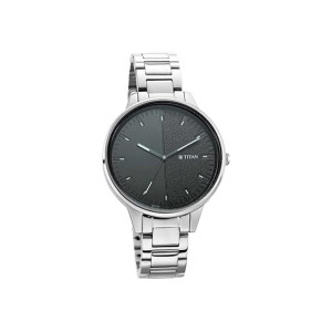 Titan Women’s Precision Simplicity Watch with Black Gradient Dial & Metal Strap