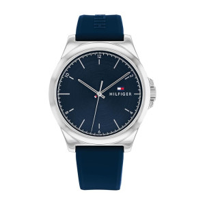 Tommy Hilfiger Quartz Blue Dial Silicone Strap Watch for Women