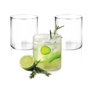 Treo by Milton Vector Borosilicate Glass Tumbler, Set of 3, 210 ml Each