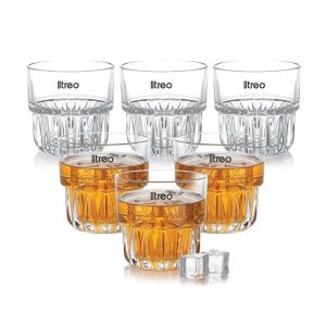 Treo by Milton Empress Whiskey Glass Set of 6, 255 ml Each