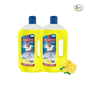 Tri-Activ Double Strong Disinfectant Floor Cleaner Citrus Fragrance (Pack of 2)