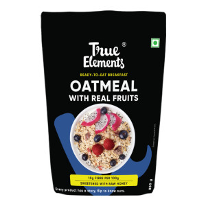 True Elements No Added Sugar Oatmeal Alphonso Mango, Chia Seeds & Real Fruits & Berries