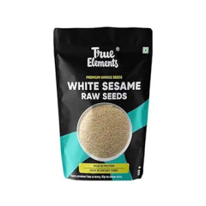 True Elements 100% Natural Raw White Sesame Seeds 150gm