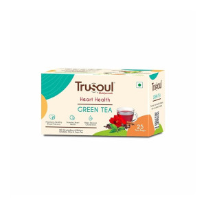 TruSoul By Baidyanath Natural Herbal Heart and Health Green Tea with Hibiscus and Clove