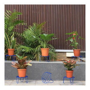 TrustBasket Eclips Plant Stands (Set of 6) for Home Garden & Decor