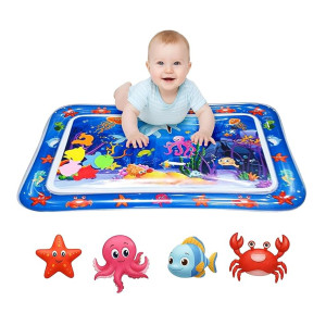 Tummy Time Water Play Mat Infant Sensory Toy for Development (3-24 Months)