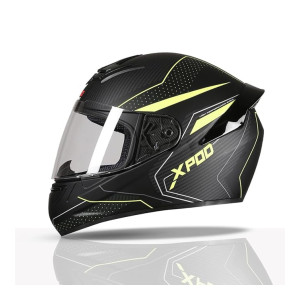 TVS XPOD Aerodynamic Helmet – ISI DOT Certified, Ultrawide Visor