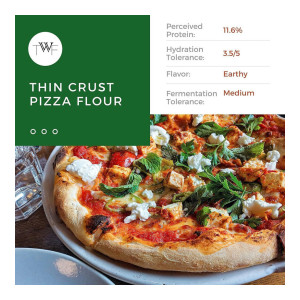 TWF Thin Crust Pizza Flour, Flour 00 Alternative (2 kg)