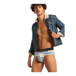 U.S. Polo Assn. Men Brushed Elastic Cotton Stretch Briefs