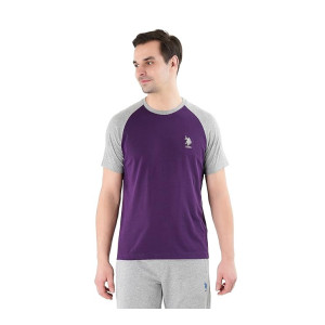 U.S. Polo ASSN. Men’s Cotton Assn Raglan Sleeve Colour Block Lounge T-Shirt