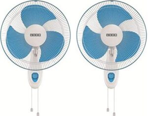 Usha Helix 400mm Wall Fan (White and Blue) 2 Pack Rs. 5739