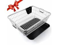 Deal Alert Utensils Basket Drainer & Dish Drying Rack for Kitchen Rs. 798